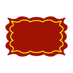 Ramadan Border Decoration on White Background. Vector Illustration.