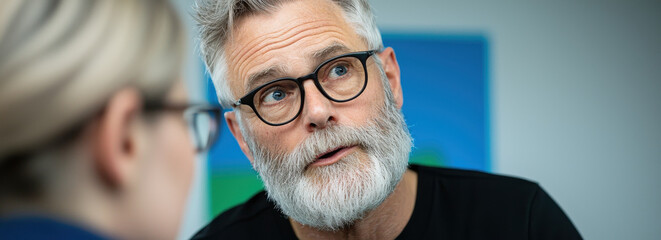 Engaged financial advisor discussing credit cards and loans with client