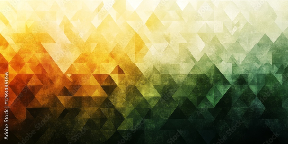 Aufkleber abstract background featuring triangles with a warm to cool gradient