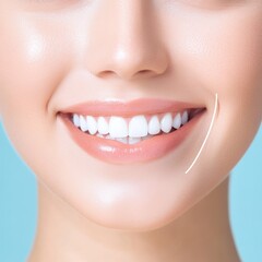 Beautiful Woman Smiling with Perfect Teeth