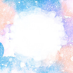 Textured blue-pink gradient background for text and design. Delicate, refined watercolor background in Provence, grunge style