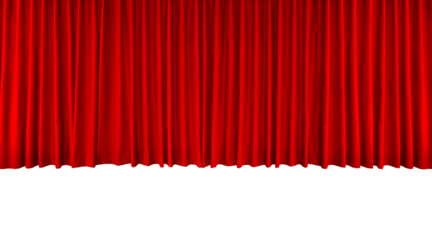Red curtains PNG transparent.