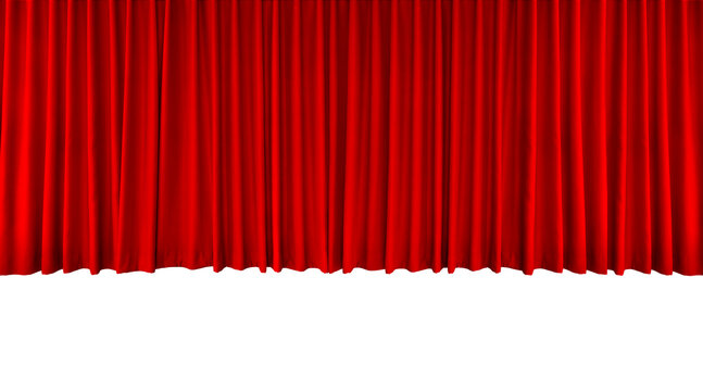 Red curtains PNG transparent.