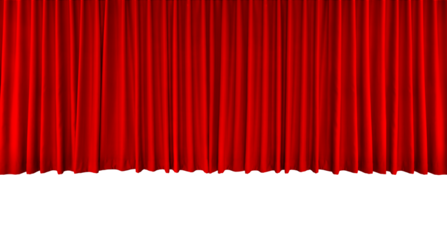 Red curtains PNG transparent.