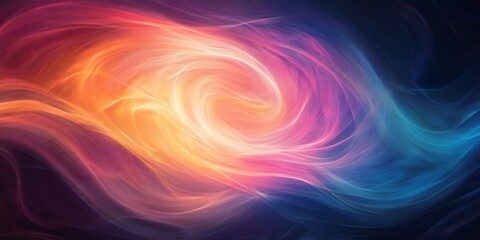 Obraz premium abstract color swirls with glowing motion transparency