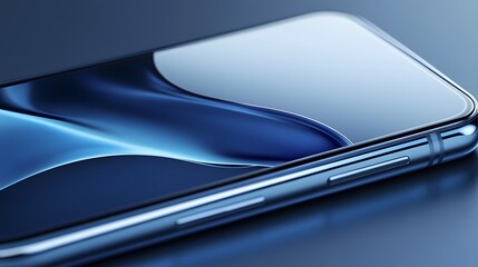 A close up view of a modern smart phone device