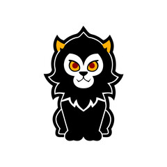 Anime dragon on white background