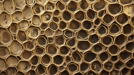 Honeycomb like natural texture
