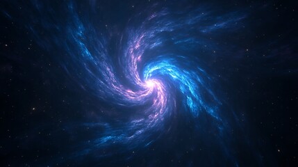 Obraz premium holographic glowing swirls in futuristic digital mist