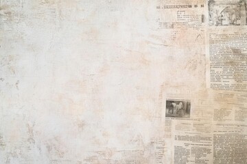 Pale newspaper background historical textured.