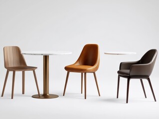 Modern Dining Room Setup with Chairs and Tables