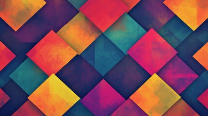 Geometric Pattern Squares Scene with Geometric with Palette