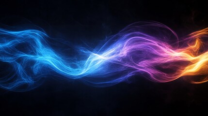 dreamlike energy trails forming soft futuristic texture