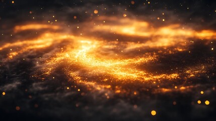 misty swirling light fractals layered cyber background