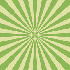 abstract grenn sunburst background design template