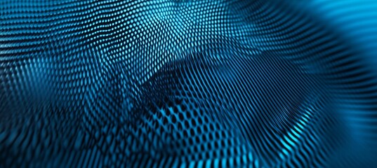 Abstract Blue Digital Wave Pattern Background Texture Design Modern Technology Futuristic Elegant Smooth Lines Grid Network Digital Art Graphic       
