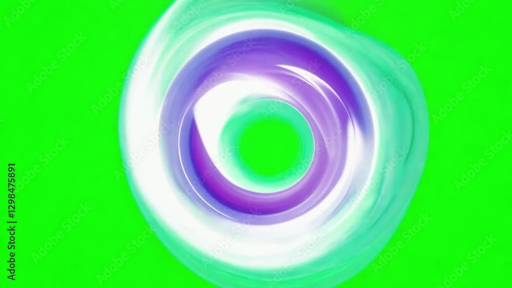 Poster swirling vortex on green: a captivating display of swirling vortex motion, featuring dynamic and col