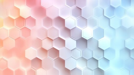 Seamless Pattern Hexagons Overview with Soft with Seamless