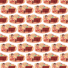 Video Games pattern illustration 