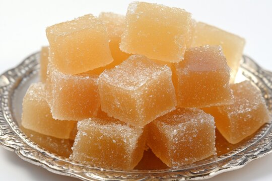 pile of golden brown revdi sweets