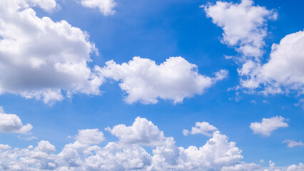 clear blue sky background,clouds with background, Blue sky background with tiny clouds. White fluffy clouds in the blue sky. 