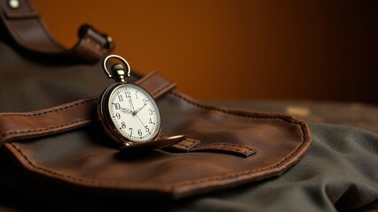 Lederhosen, Close up on vintage lederhosen spotlight highlighting premium leather and intricate stitches with soft earthy background