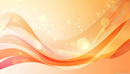 Fototapeta premium Light orange gradient background with smooth curved lines, flat design , soft edges and blurred details