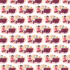 Video Games pattern illustration 