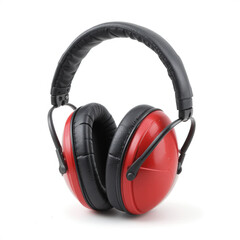 Red Noise Cancelling Headphones Ear Muffs Safety Gear Studio Music