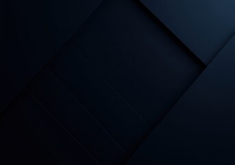 Dark abstract geometry, minimalist shadows, deep navy blue, angular shapes, subtle gradients, architectural elements, sleek modern design, monochromatic
