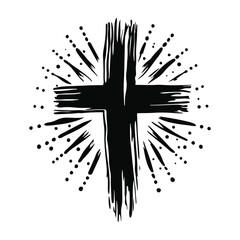 Vector Illustration for Ash Wednesday Concept