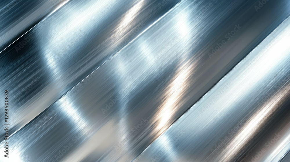Poster abstract metallic surface with smooth polished texture for modern design