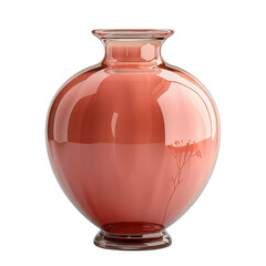 Elegant Pink Glass Vase with Subtle Floral Design, Perfect for Home Decor, Events, and Gift Giving