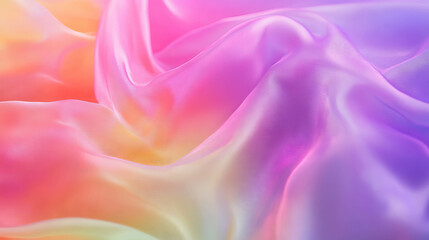 Obraz premium Vibrant pastel silk fabric texture for elegant design and decoration