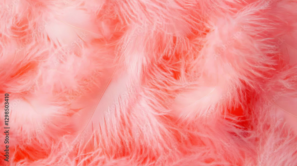 Poster soft delicate feather texture with gentle pink light for elegant background design