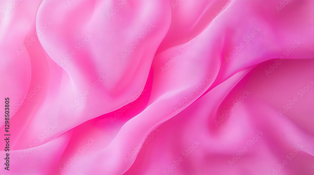 Poster smooth flowing pink fabric texture for elegant background design