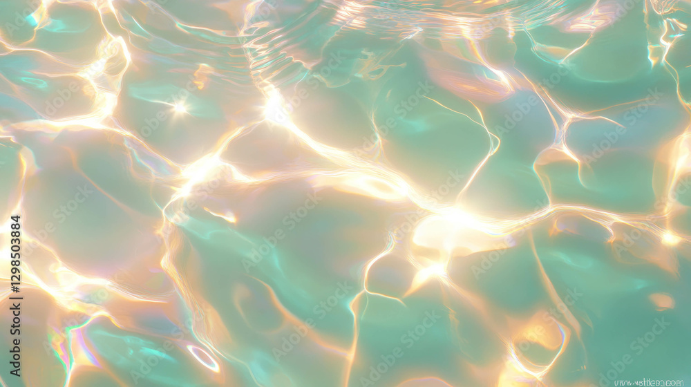 Poster tranquil water texture with soft flowing patterns for relaxation and design