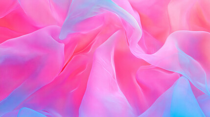 Obraz premium Elegant flowing fabric texture in soft pastel tones for creative background design