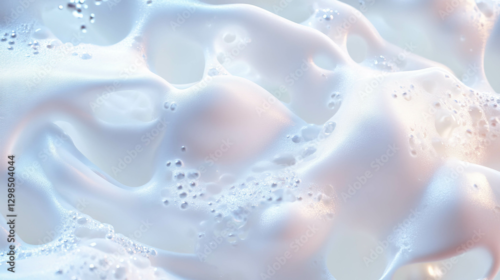 Poster soft foam texture background with light and airy aesthetic for design projects