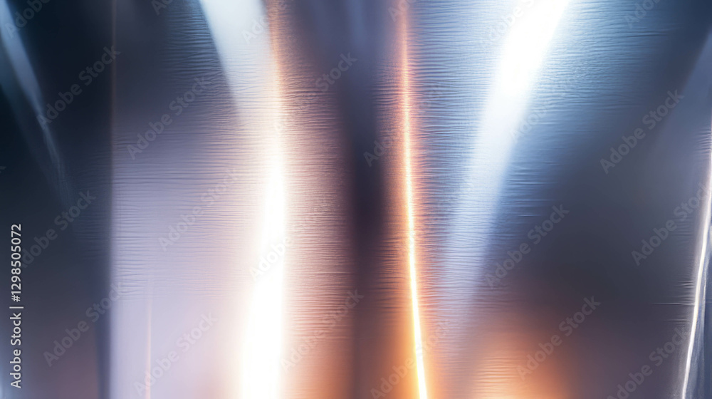 Aufkleber abstract background of soft light reflecting on smooth metallic surface for modern design