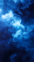 Obraz premium Indigo aura wallpaper, minimalist visuals, soothing colors