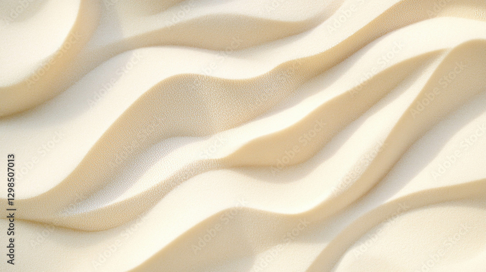 Poster soft sand texture with gentle waves in fine grains for background and design