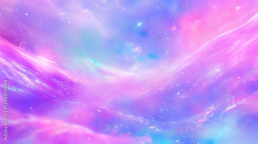 Poster enchanting cosmic dust background with sparkling texture for celestial design