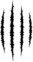Naklejka premium Animal Claw Scratch Mark Illustration Vector
