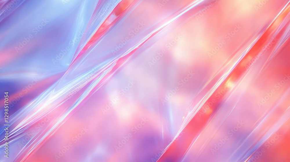 Poster soft light and translucent pyramids abstract background for design and decoration