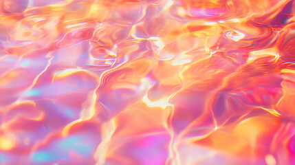 Obraz premium Abstract water surface with vibrant blurred reflections in warm tones
