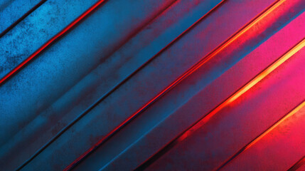 Obraz premium Vibrant neon abstract background with dark and rusty metal textures for modern design