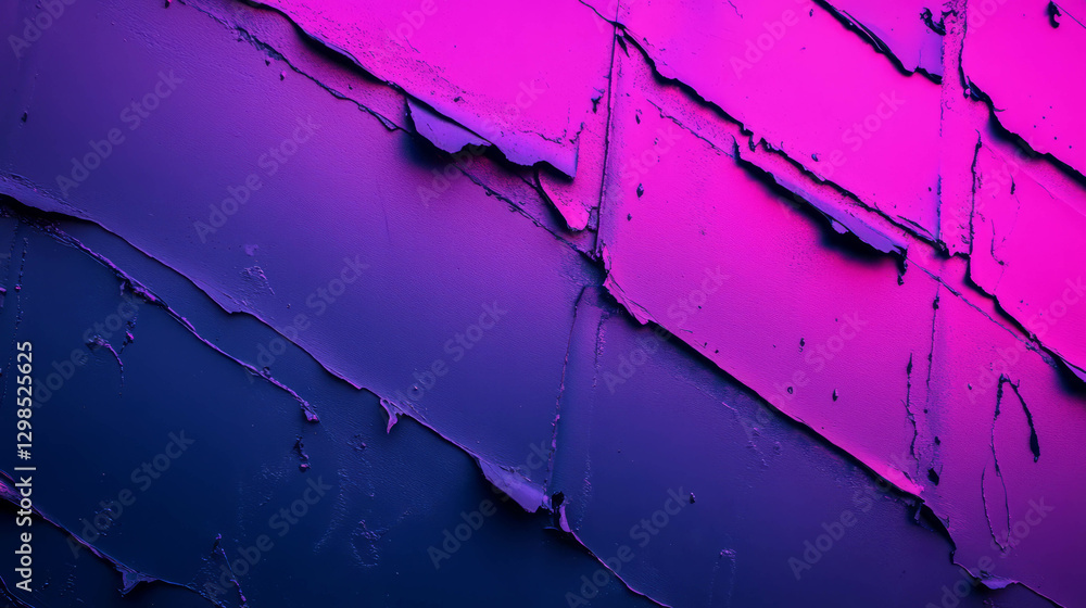 Poster neon peeling paint texture with faded background for creative design projects