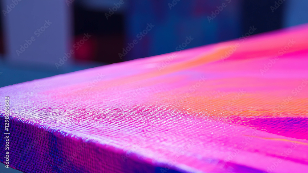 Aufkleber vibrant abstract canvas texture with loose weave pattern for creative design
