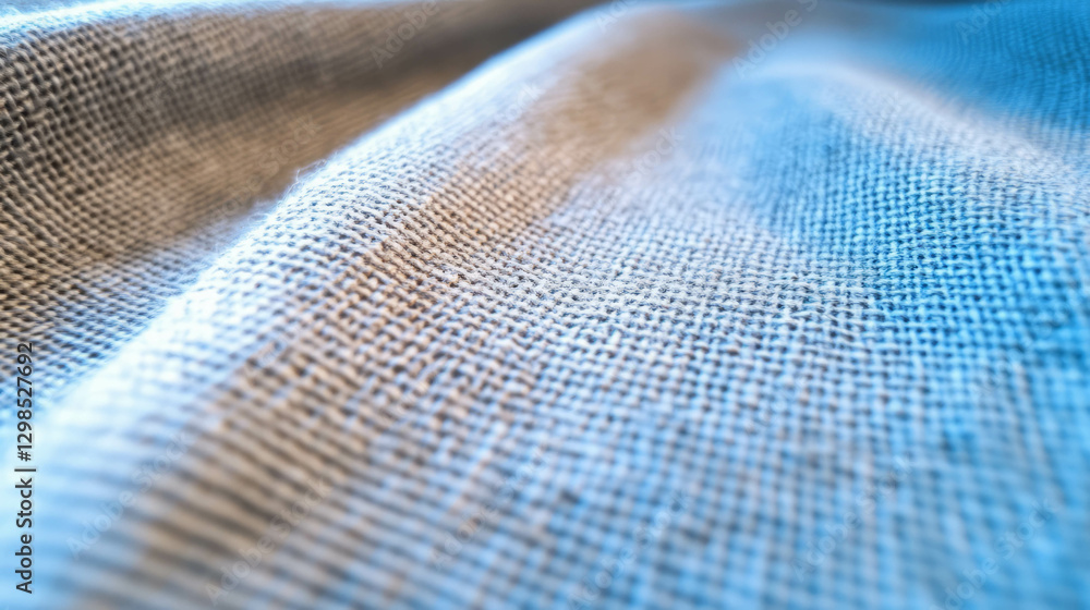 Poster close-up view of rough canvas texture with visible weave for artistic backgrounds and designs